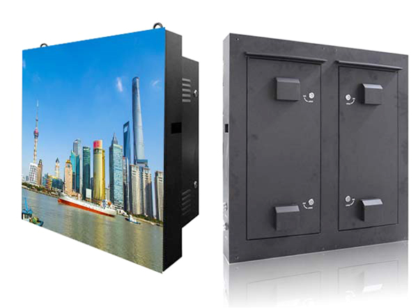 Why are outdoor LED displays increasingly favored by commercial districts?