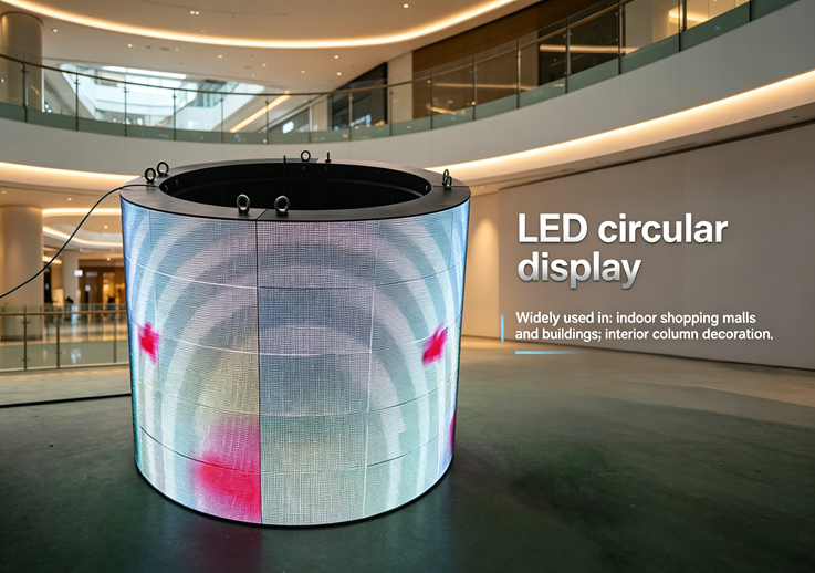 Looking for a Large Screen to Create Atmosphere in Your Exhibition Hall? What Are the Advantages of Round LED Displays?