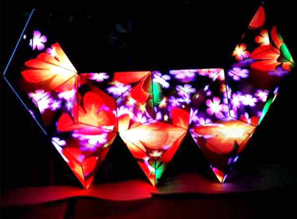 Triangular LED Display